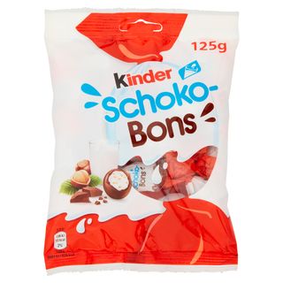 Kinder Schoko-Bons Huevos de Chocolate Rellenos de Leche y Avellanas 125g