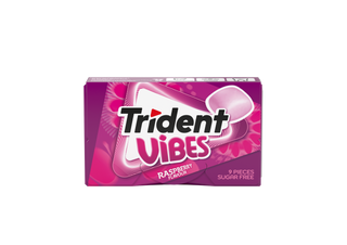 Pastilhas Elásticas Vibes Raspberry Trident (emb. 21 gr)