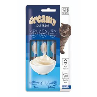 M-Pets Cat Cream Treat Tuna & Shrimp 4pcs (60g)