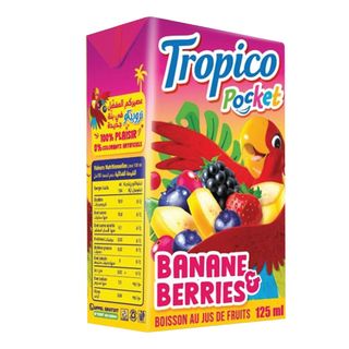 TROPICO Boisson au jus banane berries - 125ml