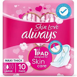 ALWAYS Serviettes hygiéniques Skin Love Maxi - 10 serviettes