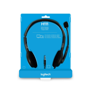Logitech H111 Stereo Headset, Black