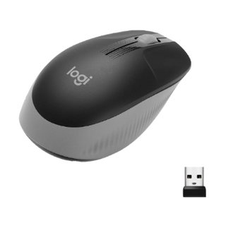 Logitech M190 Wireless Mouse, Mid Grey