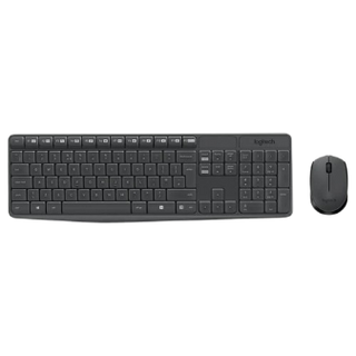 Logitech MK235 Wireless Keyboard and Mouse Combo, Black