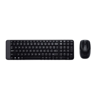 Logitech MK220 Compact Wireless Keyboard Mouse Combo, Black