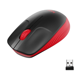 Logitech M190 Wireless Mouse, Red