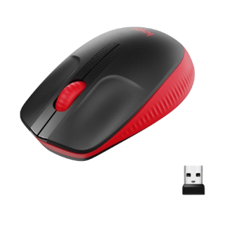 Logitech M190 Wireless Mouse, Red