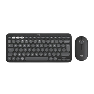 Logitech Pebble Keys 2 K380s Keyboard, Tonal Graphite