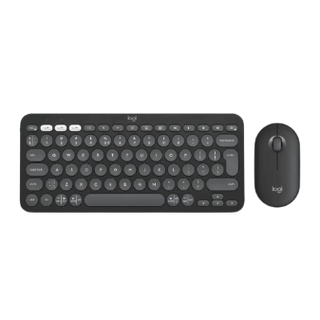 Logitech Pebble Keys 2 K380s Keyboard, Tonal Graphite