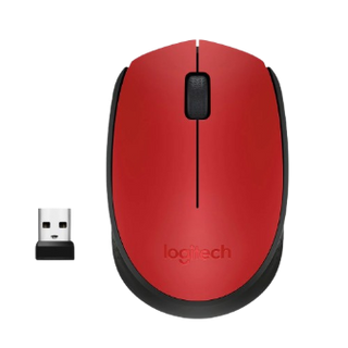 Logitech M171 Wireless Mouse, Red