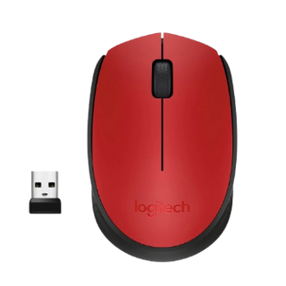 Logitech M171 Wireless Mouse, Red