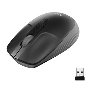 Logitech M190 Wireless Mouse, Charcoal
