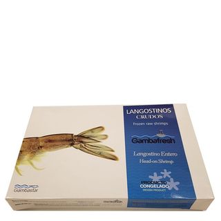 Langostino Vannamei Crudo 18/27 Pzas/Estuche. 900G