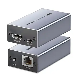 Mindpure hdmi extender convertor over ethernet single extend cat6 Lan RJ45 cable 50m Transmitter Reciver for Threater conference- 00551