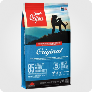 ორიჟენი ლეკვი და ზრდასრული ძაღლი ORIGINAL 11.4 კგ (დაიშალა 1კგ)