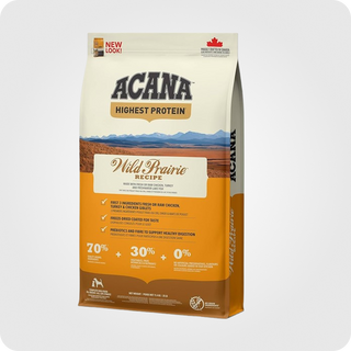 აკანა ლეკვი და ზრდასრული ძაღლი Highest Protein Wild Prairie 11.4 კგ (დაიშალა 1კგ)