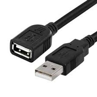 Black USB Male-Female Adapter