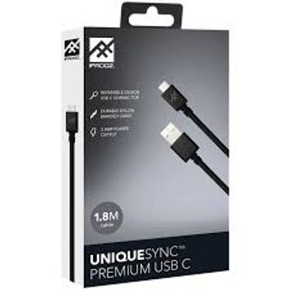 IFROGS UNIQUE SYNC Premium USB Cable, 1.8m Black