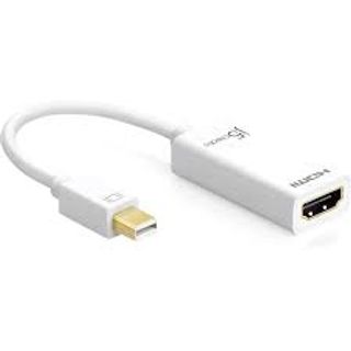 J5 Mini DisplayPort to HDMI Adapter, White
