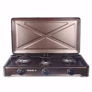 MAXI Brown Tabletop Gas Cooker, 3 Burners