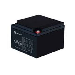 MERCURY ELITE 26 AMP BATTERY, Black