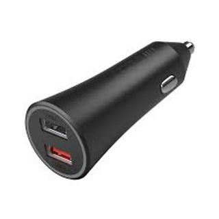 MI Dual-Port Black Car Charger