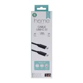 Home USB-C to Type-C 3.1 Cable, 1m Black
