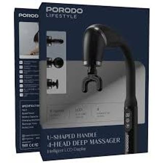 Porodo Lifestyle U-Shaped Deep Massager, Black
