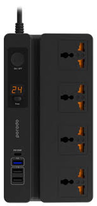 PORODO White Multi-Function Socket