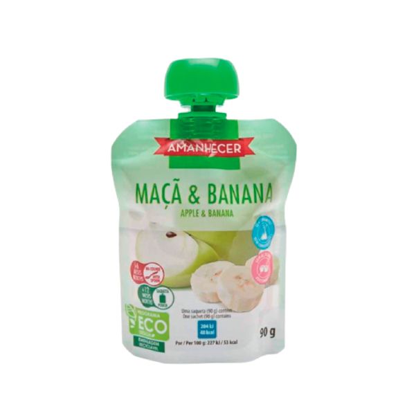 Bolsa De Fruta Amanhecer Banana Maçã 90 G
