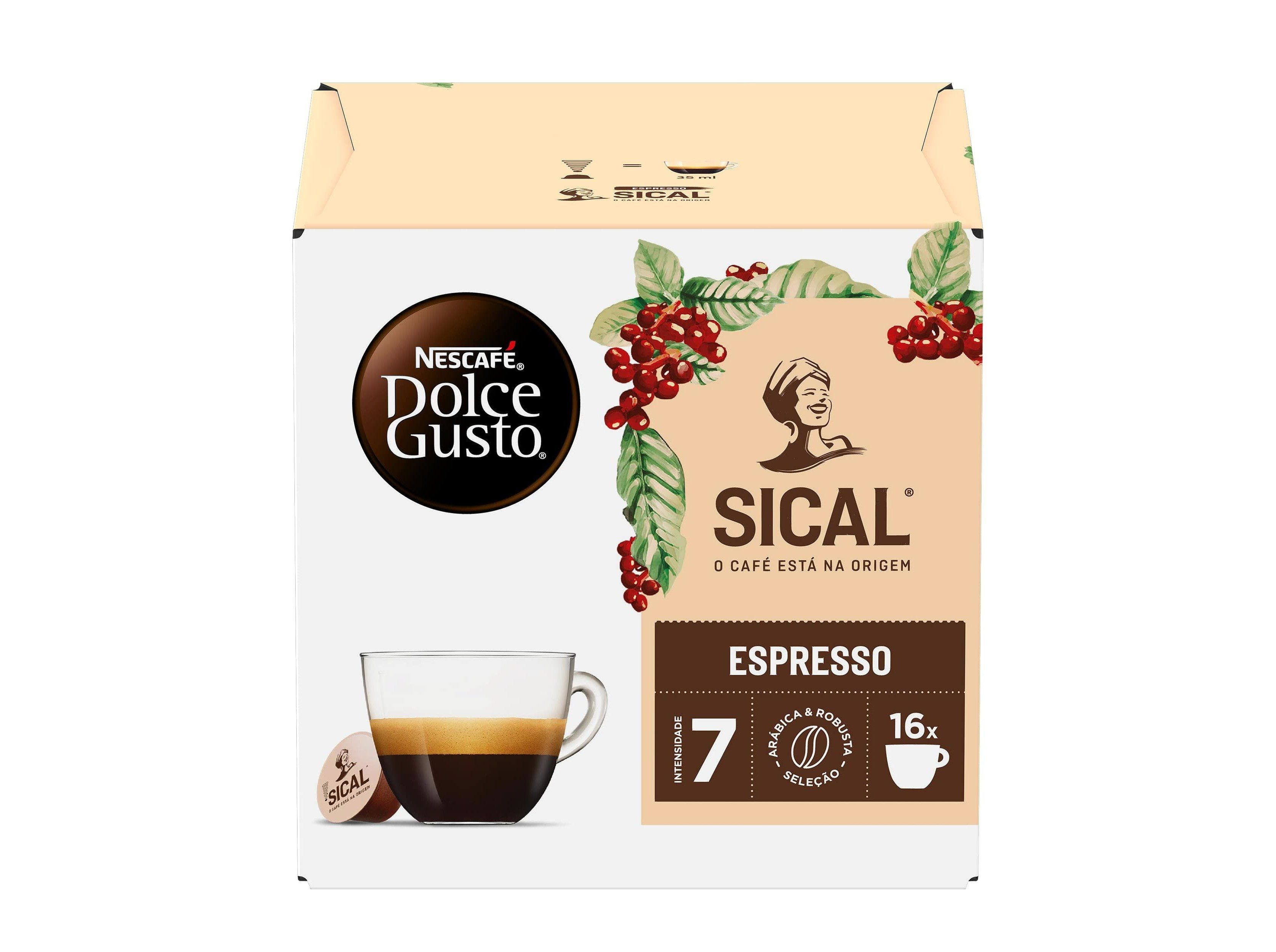 Café Cápsulas Dolce Gusto Espresso Sical 16 Un
