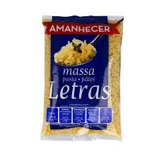 Massa Letras Amanhecer 250 G