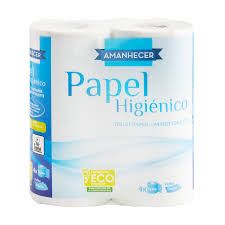 Papel Higiénico Folha Dupla Amanhecer Branco 4 Rolos