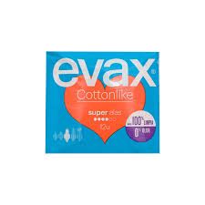 Penso Higiénico Evax Cottonlike Super Com Abas 12 Un