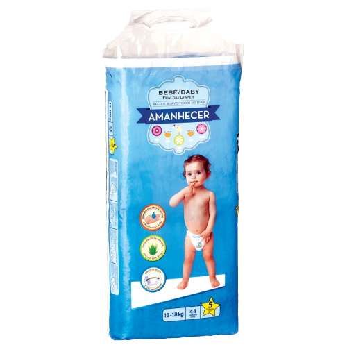 Fralda De Bebé Amanhecer T5 13-18 Kgs 44 Un