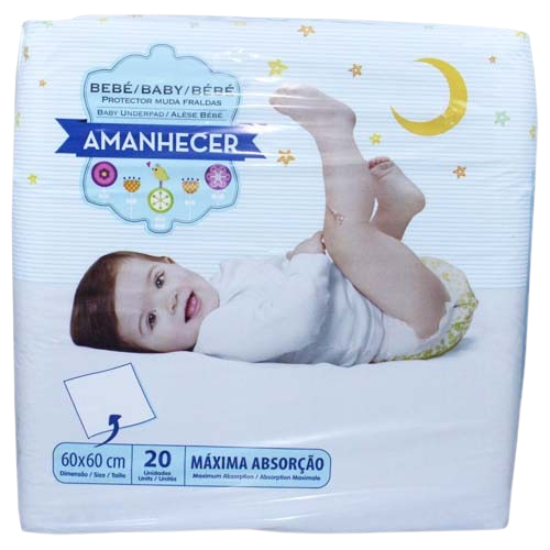 Fralda De Bebé Amanhecer 60x60 20 Un