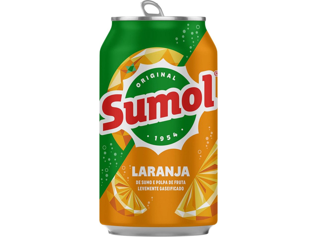 Refrigerante Com Gás Sumol Laranja Lata 33 Cl