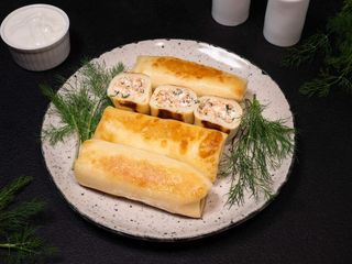 Млинці З Лососем Та Сиром