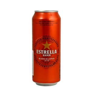 Пивна банка Барселона / Estrella Damm / 500 мл
