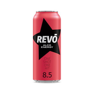 Bebida Energética Revo con gas 0.5l Cereza