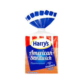 Хлеб для сэндвичей Harry's пшеничный 470г- 6040