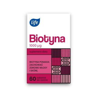 Life Biotyna 1000 mcg,  tabl. do ssania 60 szt.