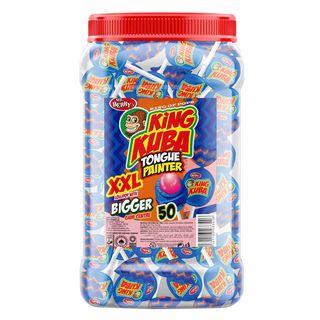 MR BERRY King Kuba XXL T/P Lollipops, 50 Pieces