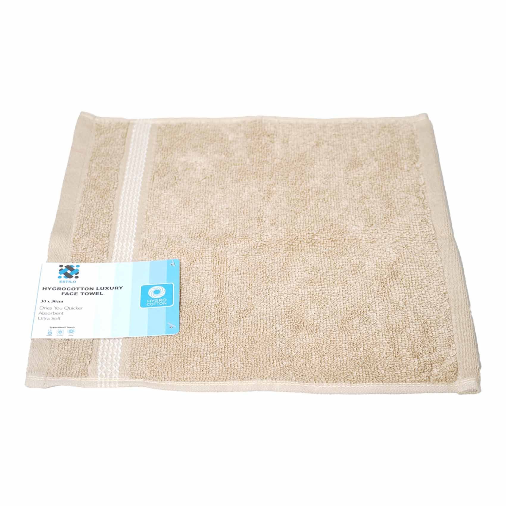ESTILO HYGRO FACE TOWEL SAND 30X30