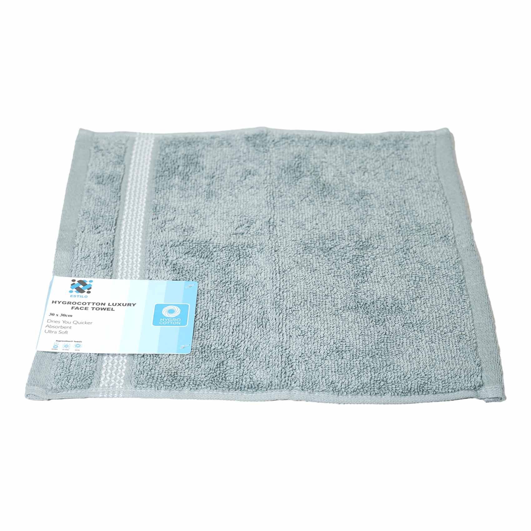 ESTILO HYGRO FACE TOWEL SHALE 30X30