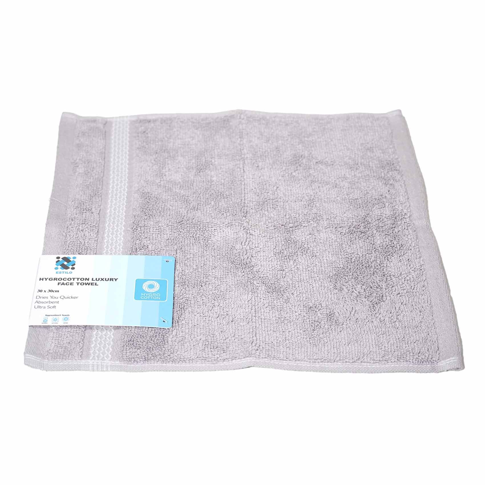 ESTILO HYGRO FACE TOWEL LILAC 30X30