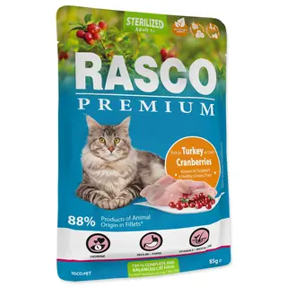 Rasco Premium Turcja & Żurawiny Cat Food, 85g