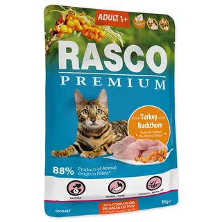 RASCO Premium Indyk Cat Food, 85g