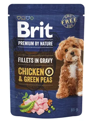 Brit Premium Filety z kurczaka w Gravy Dog Food, 85g