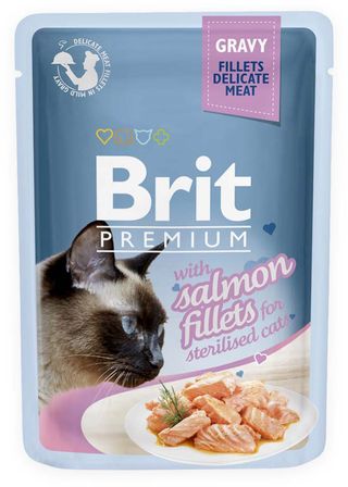 Brit Premium Somon Cat Food, 85g